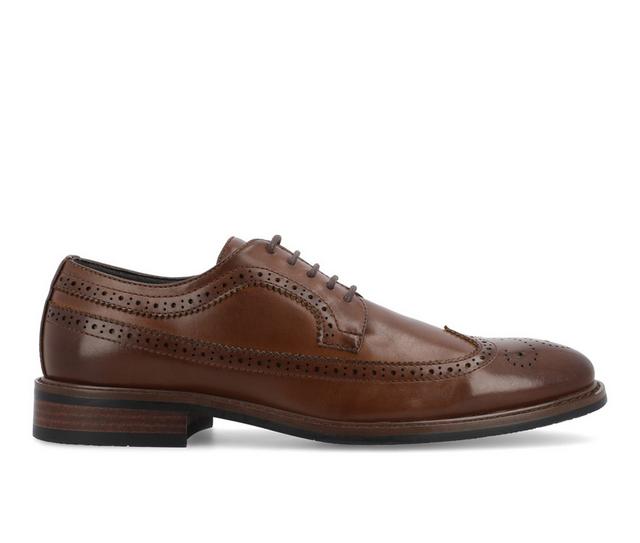 Men's Vance Co. Gordy Dress Oxfords in Brown color