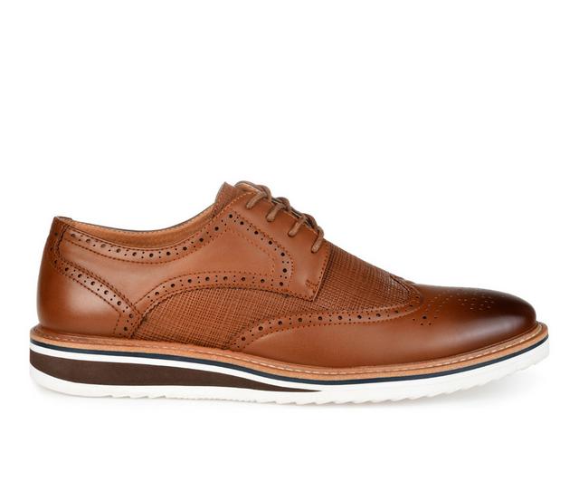 Men's Vance Co. Warrick Wide Dress Shoes in Brown Wide color