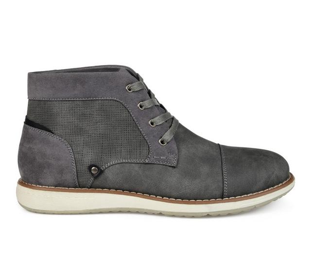 Men's Vance Co. Austin Wide Lace Up Boots in Grey Wide color