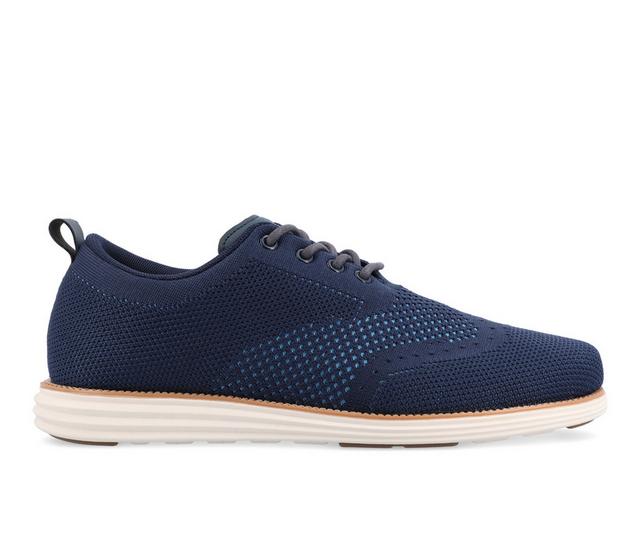 Men's Vance Co. Ezra Wide Casual Oxfords in Blue color