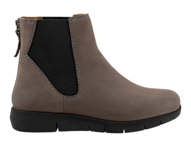 Women's Softwalk Albany Booties in Grey color
