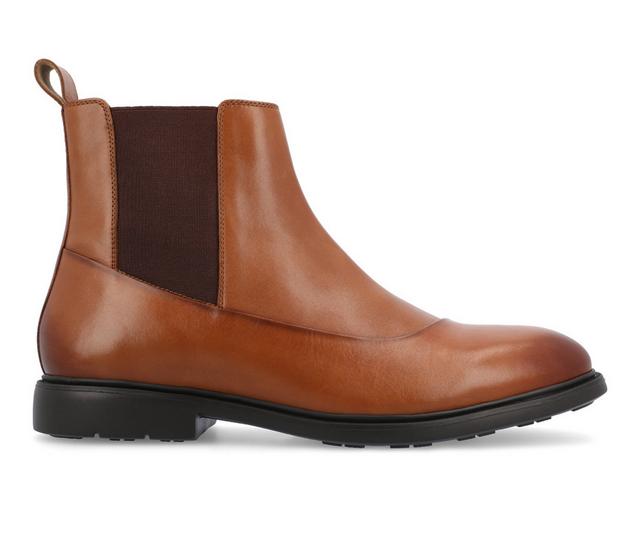 Men's Thomas & Vine Hanford Chelsea Dress Boots in Cognac color