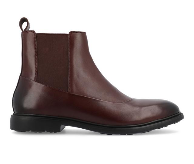 Men's Thomas & Vine Hanford Chelsea Dress Boots in Bordeaux color