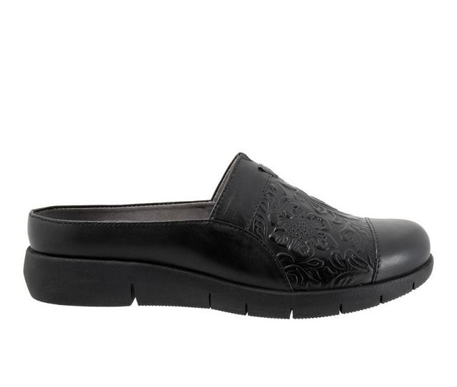 Women's Softwalk San Marcos Tooling Mules in Black color