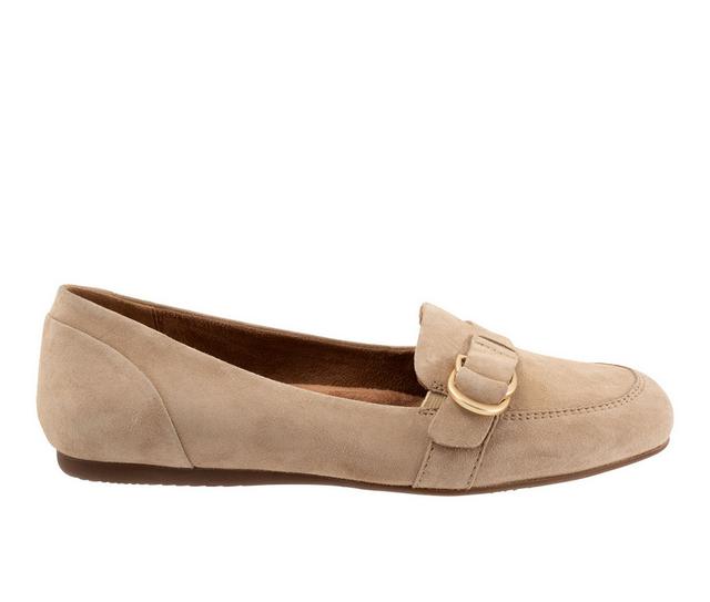 Women's Softwalk Serra Loafers in Oatmilk Sued color