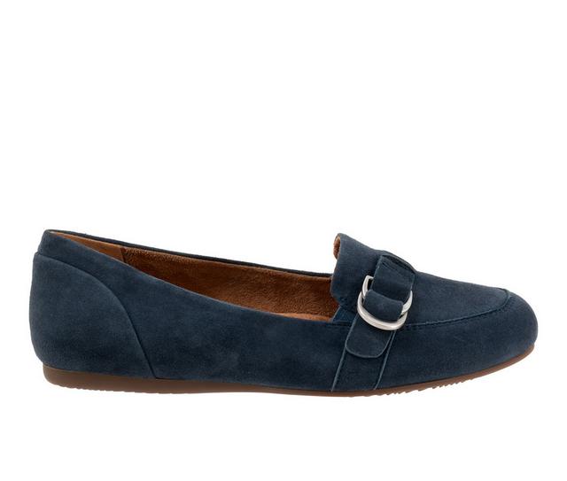 Women's Softwalk Serra Loafers in Navy color