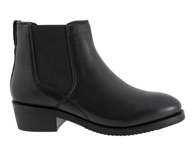 Women's Softwalk Rana Chelsea Booties in Black color