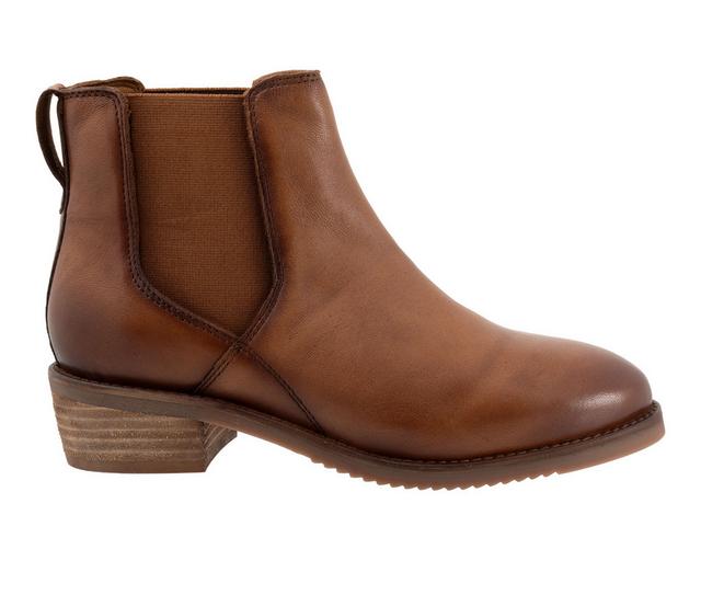 Women's Softwalk Rana Chelsea Booties in Luggage color