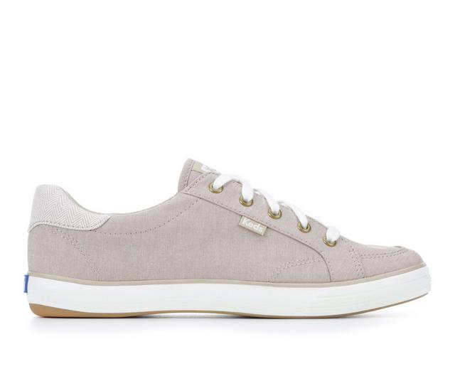 Women's Keds Center III Textile in Oatmeal color