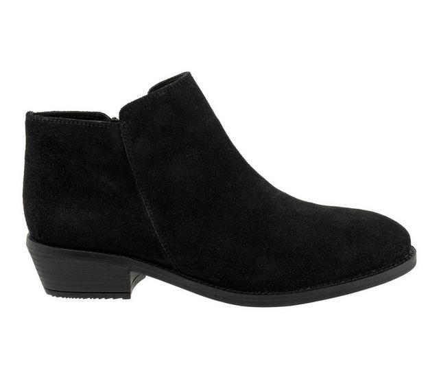 Women's Softwalk Rocklin 2.0 Booties in Black Suede color