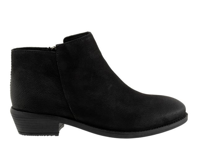 Women's Softwalk Rocklin 2.0 Booties in Black Nubuck color