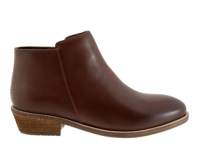 Women's Softwalk Rocklin 2.0 Booties in Dark brown color