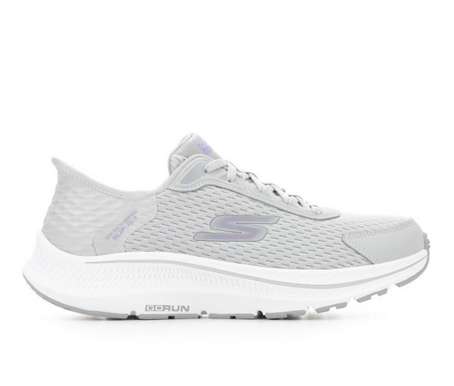 Women's Skechers Go 128615 Consist Endure Slip In Running Shoes in Grey/Lavender color