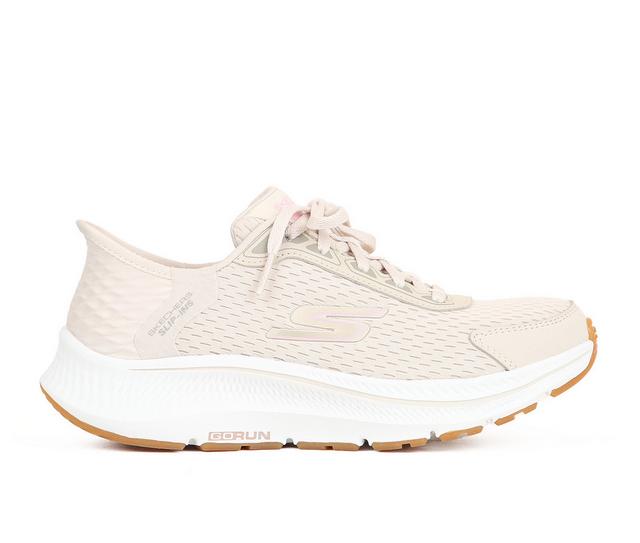 Women's Skechers Go 128615 Consist Endure Slip In Running Shoes in Natural Pink color