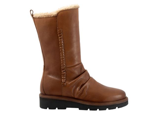Women's Softwalk Warner Mid Calf Boots in Luggage color