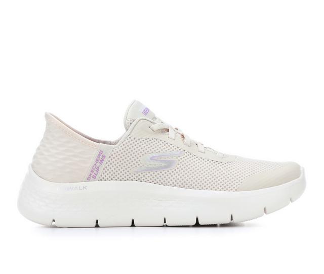 Women's Skechers Go 124836 Go Walk Flex Slip-Ins Walking Shoes in Off White color