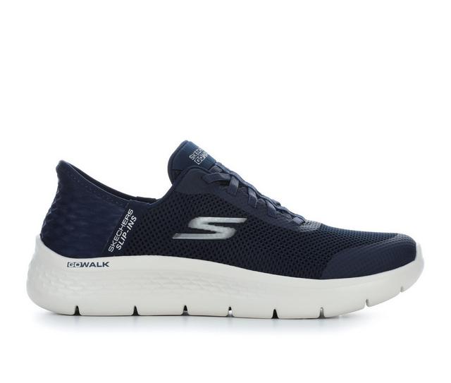 Women's Skechers Go 124836 Go Walk Flex Slip-Ins Walking Shoes in Navy color