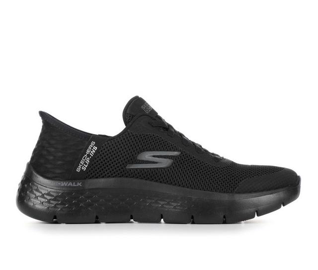Women's Skechers Go 124836 Go Walk Flex Slip In Walking Shoes in Black/Black color