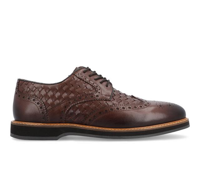 Men's Thomas & Vine Radcliff Dress Oxfords in Brown Wide color