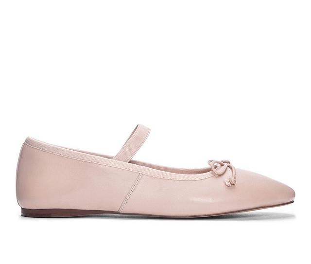 Women's Chinese Laundry Audrey Mary Jane Flats in Blush color
