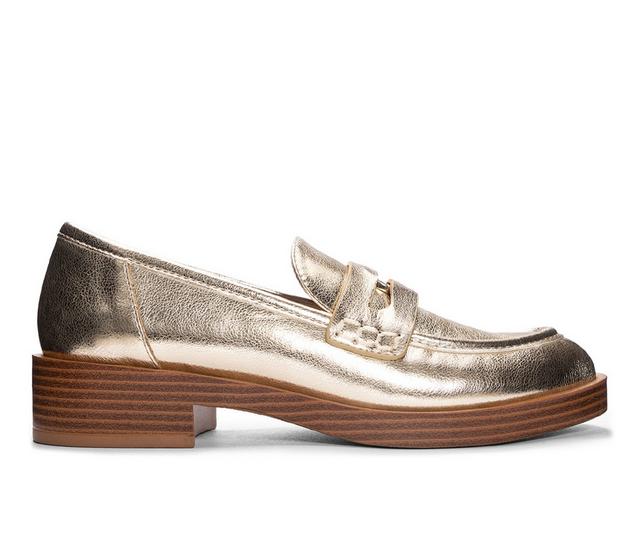 Women's Chinese Laundry Porter Loafers in Gold color