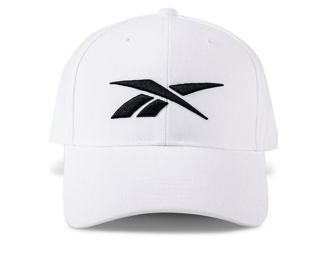 Reebok Vector Baseball Cap in White/Black color