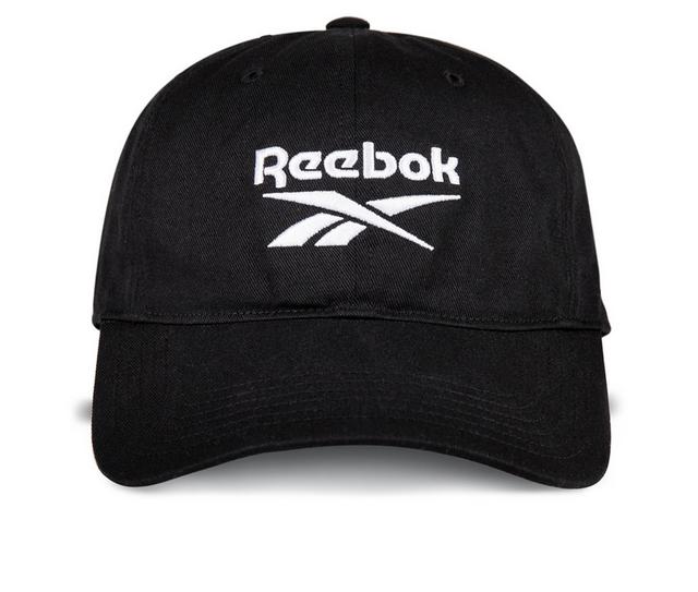 Reebok Logo Cap Baseball Hat in Black/White color
