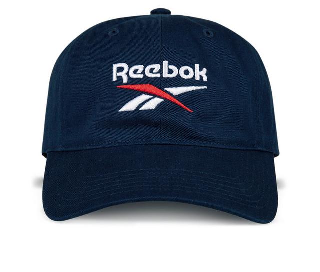 Reebok Logo Cap Baseball Hat in Navy/White color