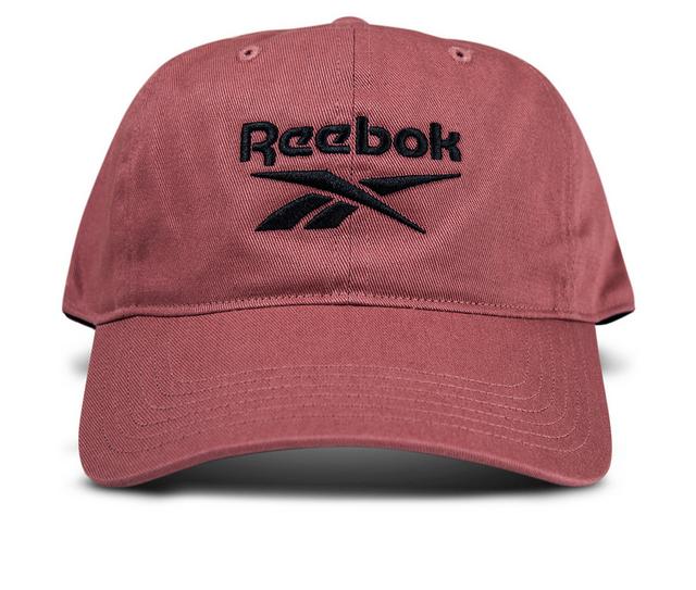 Reebok Logo Cap Baseball Hat in Rose/Black color