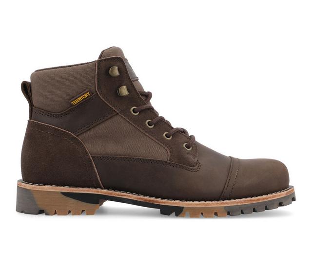 Territory Brute Lace Up Boots in Brown color