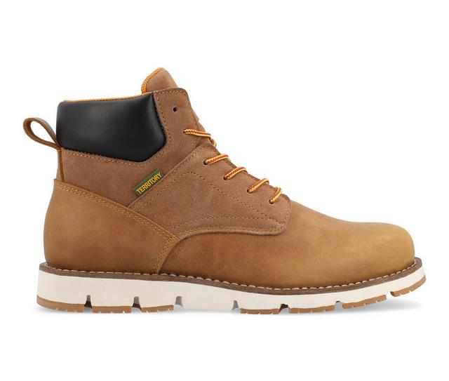 Men's Territory Range Lace Up Boots in Tan color