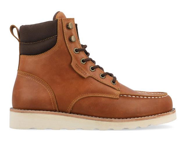Men's Territory Venture Lace Up Boots in Chestnut color
