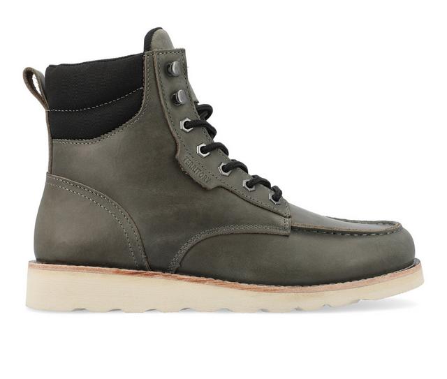 Men's Territory Venture Lace Up Boots in Grey color