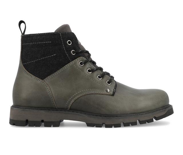Men's Territory Redline Lace Up Boots in Grey color