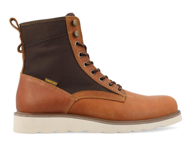 Men's Territory Elevate Lace Up Boots in Chestnut color