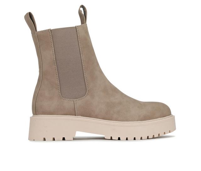 Women's Los Cabos Raina Chelsea Booties in Taupe color