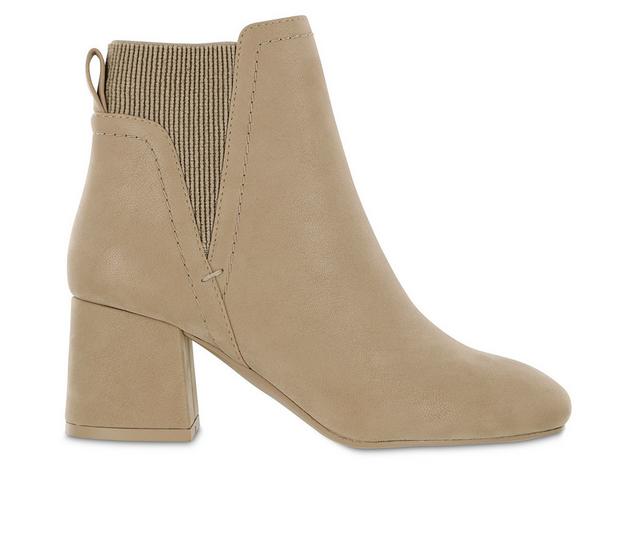 Women's Mia Amore Lisha Heeled Booties in Stone color