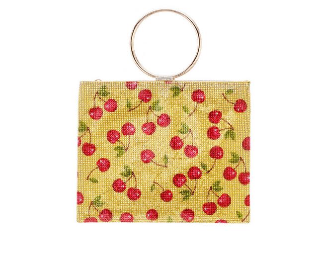 Touch Of Nina Prance Evening Hand Bag in Cherry Yellow color