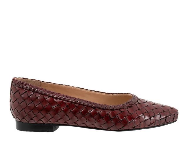 Women's Trotters Emmie Slip On Shoes in Sangria color