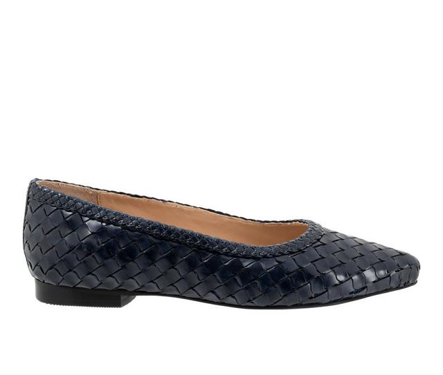 Women's Trotters Emmie Slip On Shoes in Navy color