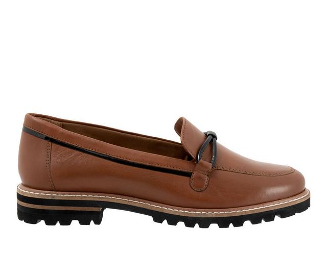 Women's Trotters Fiora Slip On Shoes in Luggage color