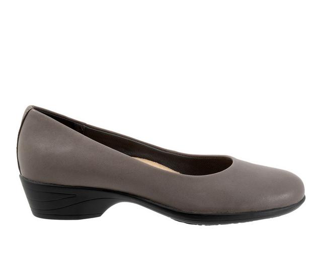 Women's Trotters Rozalin Low Heel Pumps in Grey color