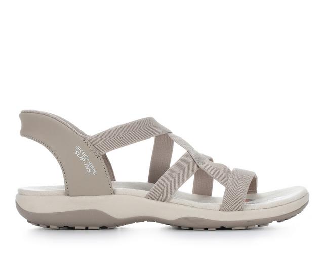 Women's Skechers Reggae Slim Slip-Ins Sandals in Taupe color