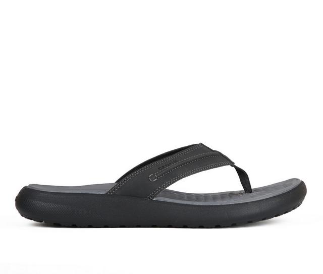 Men's Crocs Yukon Vista II Literide Flip Flops in Black color