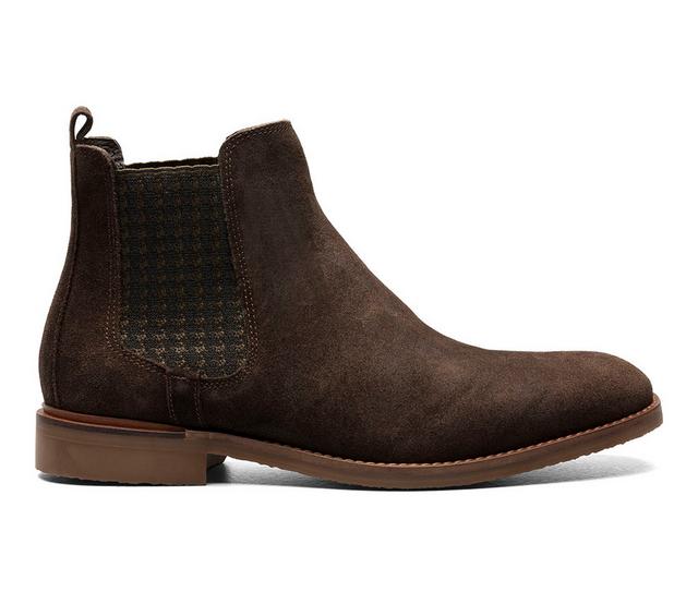 Men's Stacy Adams Gabriel Dress Chelsea Boots in Chocolate color