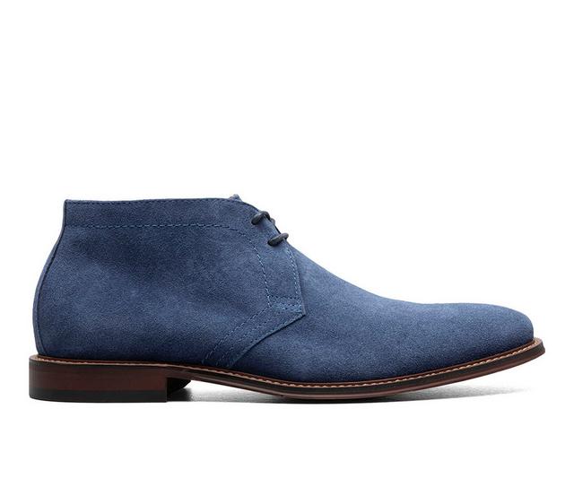 Men's Stacy Adams Martfield Dress Chukka Boots in Navy color