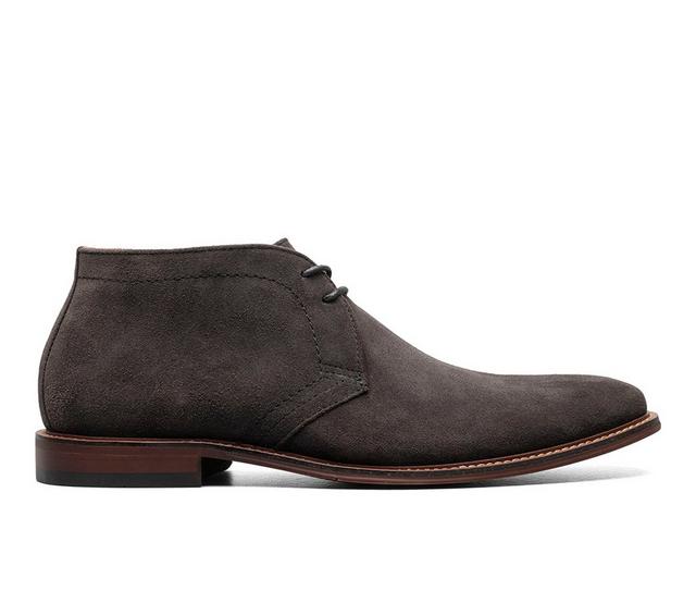 Men's Stacy Adams Martfield Dress Chukka Boots in Dark Gray color