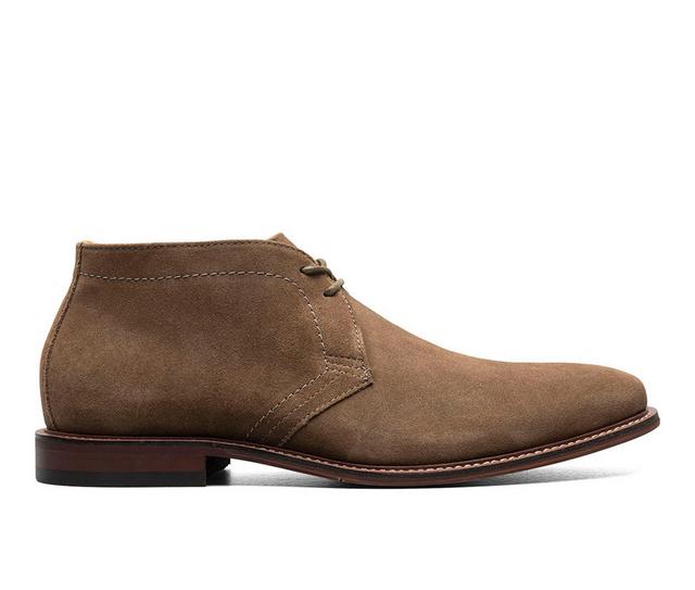 Men's Stacy Adams Martfield Dress Chukka Boots in Mocha color