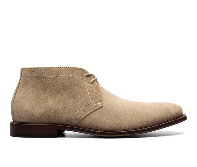 Men's Stacy Adams Martfield Dress Chukka Boots in Sand color