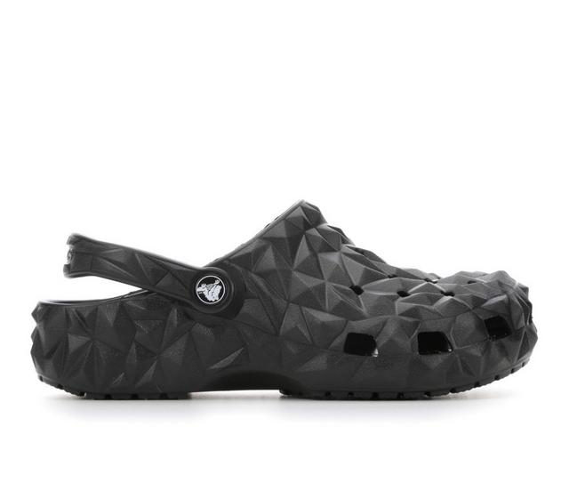 Adults' Crocs Classic Geometric Clog in Black color